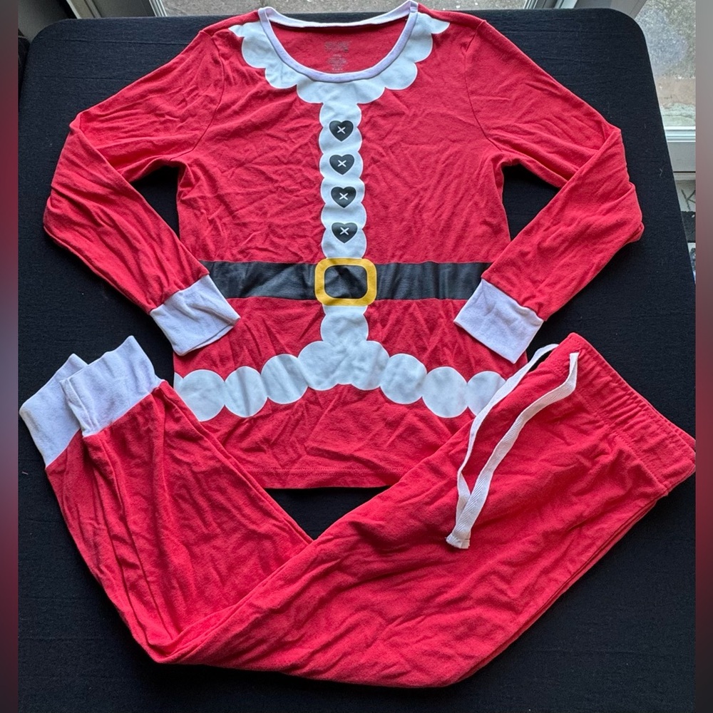 Lot of 2 Women’s Secret Santa Onesie and Santa Pajamas Size M - Picture 3 of 3